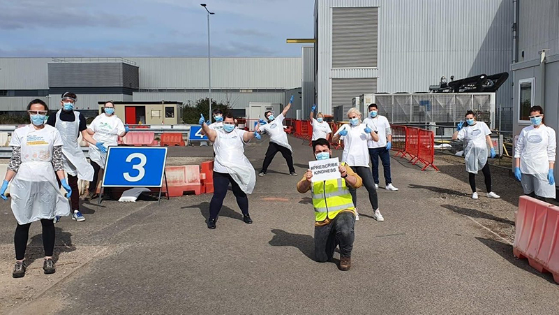 Group of Boots testing volunteers