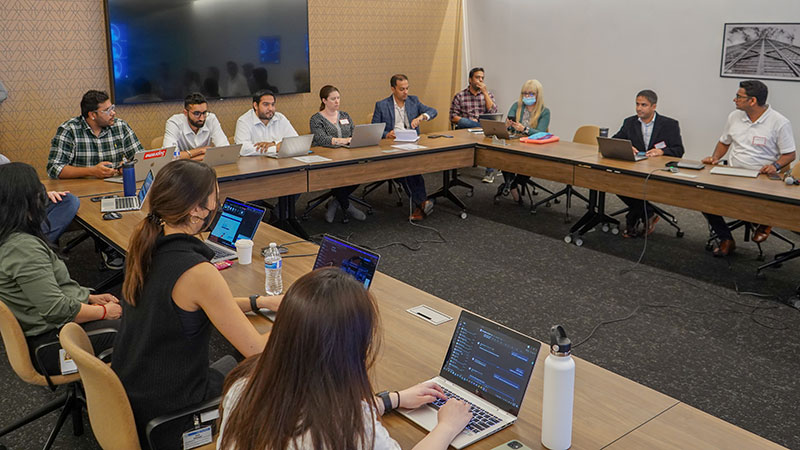 Walgreens team members meeting