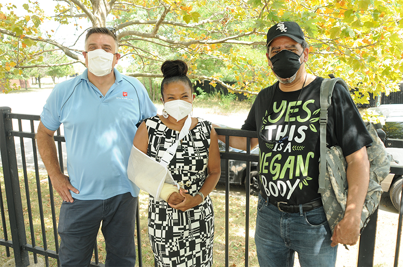 Gremer, Tracey Alston and Col Dr. Damon Arnold 