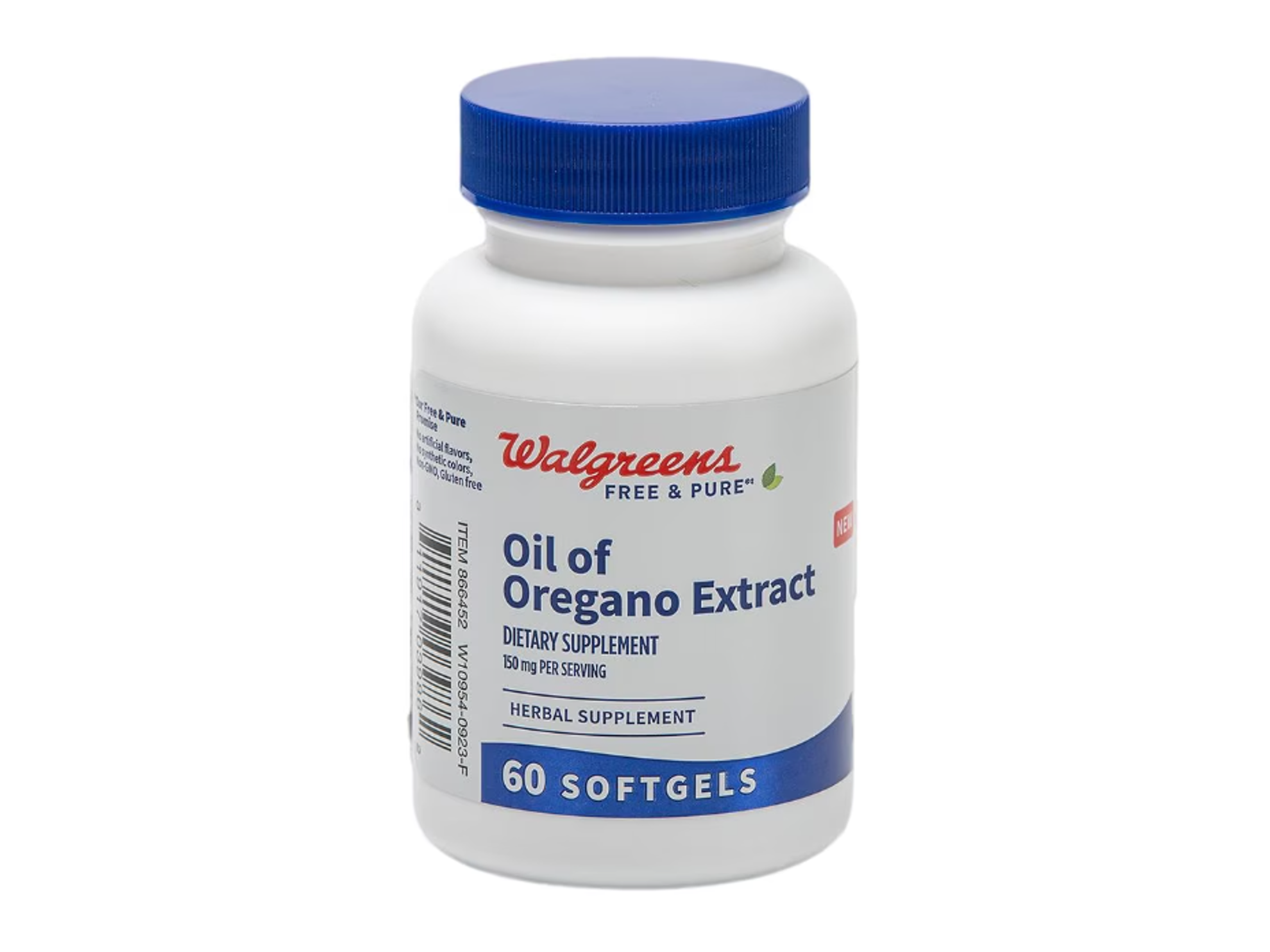 Bottle of Oil of Oregano herbal supplement.