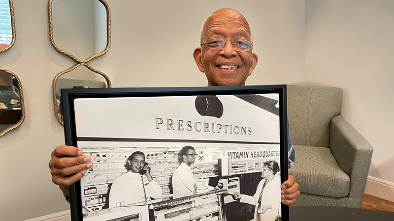 Oliver Butler holding photo