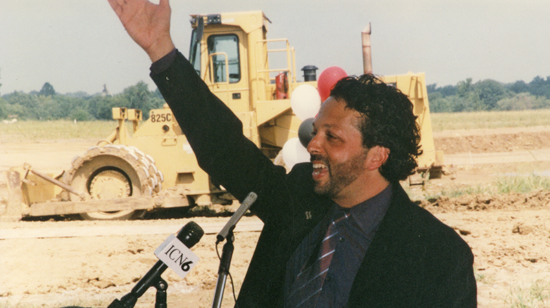 Ross at the ceremony