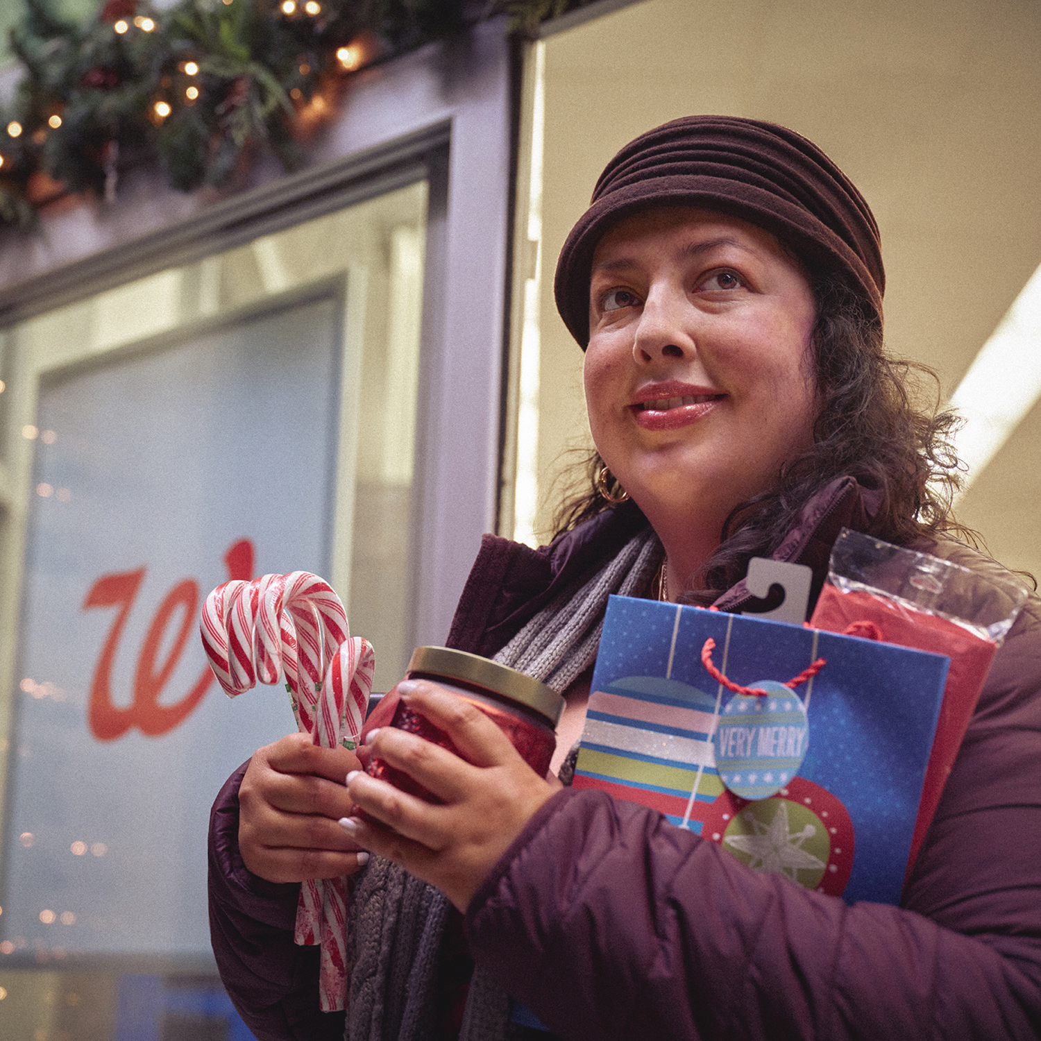 Woman shopping at Walgreens