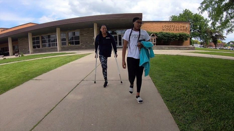 Tina Ortiz and daughter
