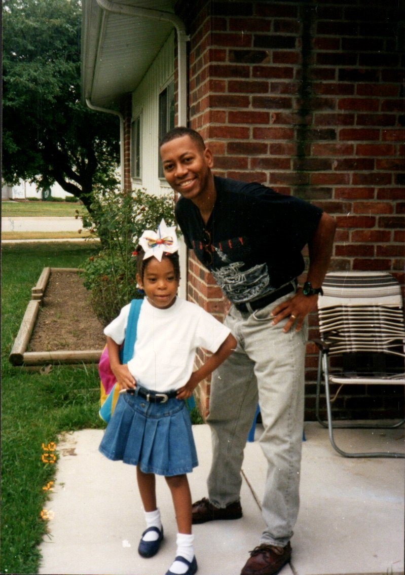 Mel Mann and his daughter Patrice as a young girl