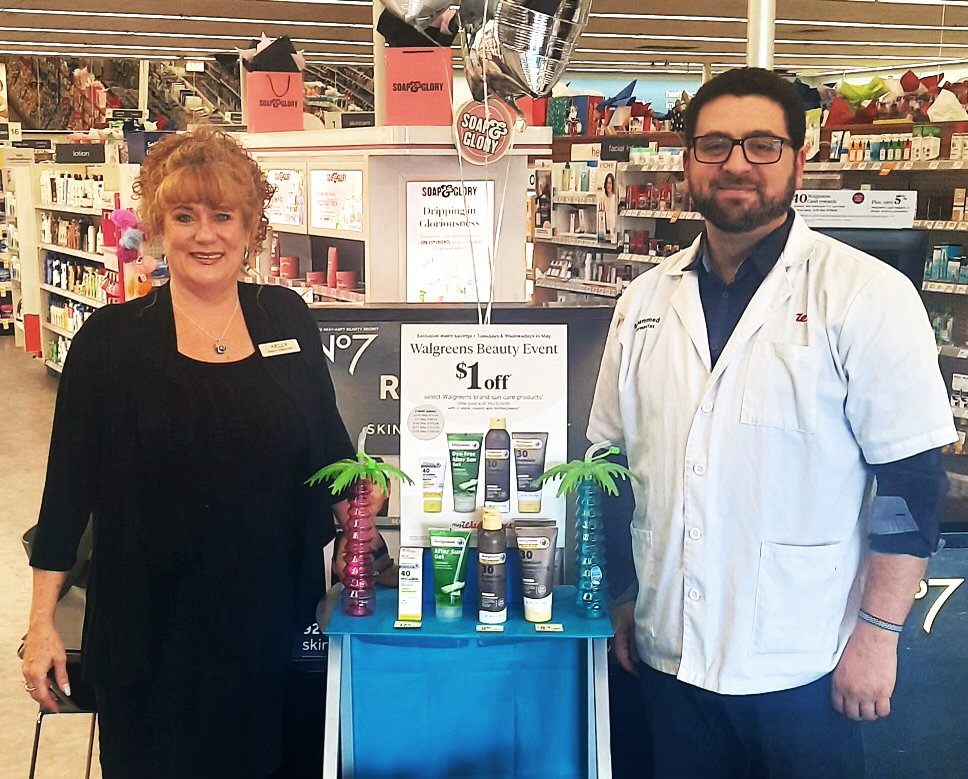 Walgreens pharmacist and beauty consultant